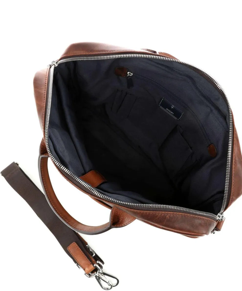 Loreto Pandion Briefcase 14″ pull-up cow leather brown
