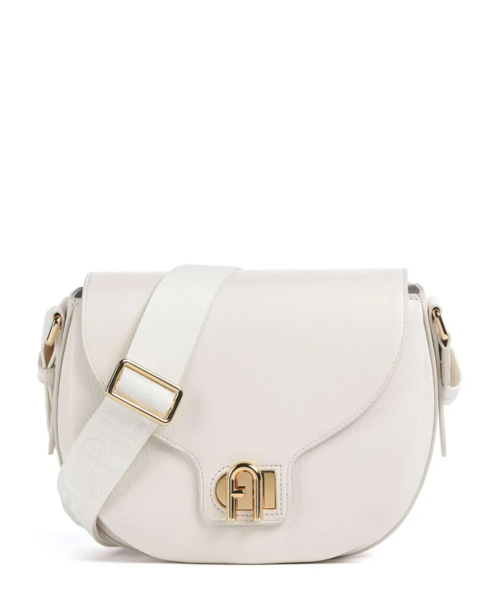 Lotus S Crossbody bag grained leather white