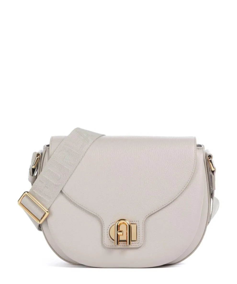 Lotus S Crossbody bag grained leather beige