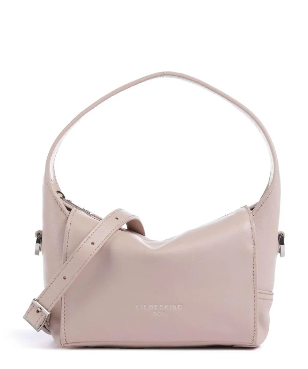 Lou 2 Calf Optic XS Crossbody bag fine grain leather rose