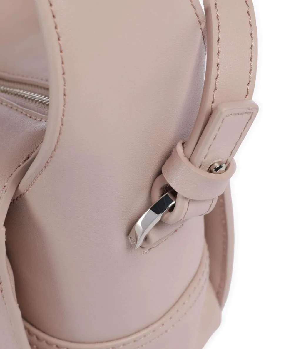 Lou 2 Calf Optic XS Crossbody bag fine grain leather rose