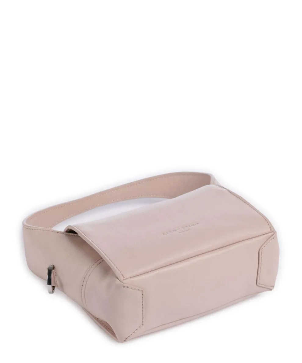 Lou 2 Calf Optic XS Crossbody bag fine grain leather rose