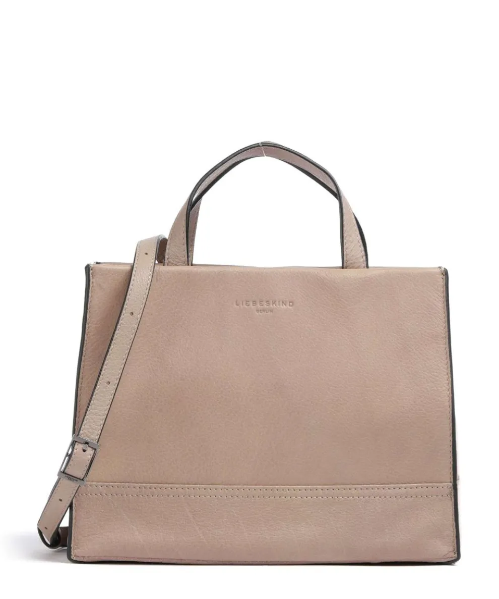 Lou 2 3D Leather M Handbag grained leather beige