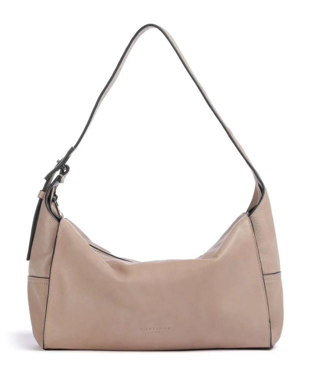 Lou 2 3D Leather M Hobo bag grained cow leather beige