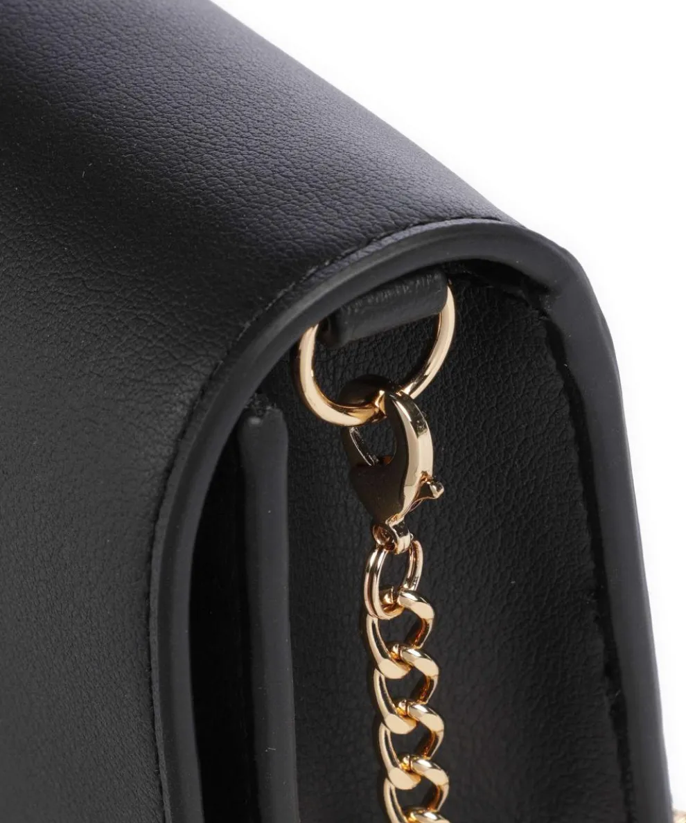 Love Embossed Crossbody bag imitation leather black