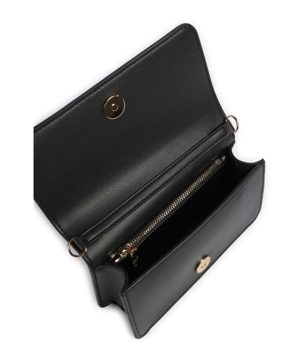 Love Embossed Crossbody bag imitation leather black