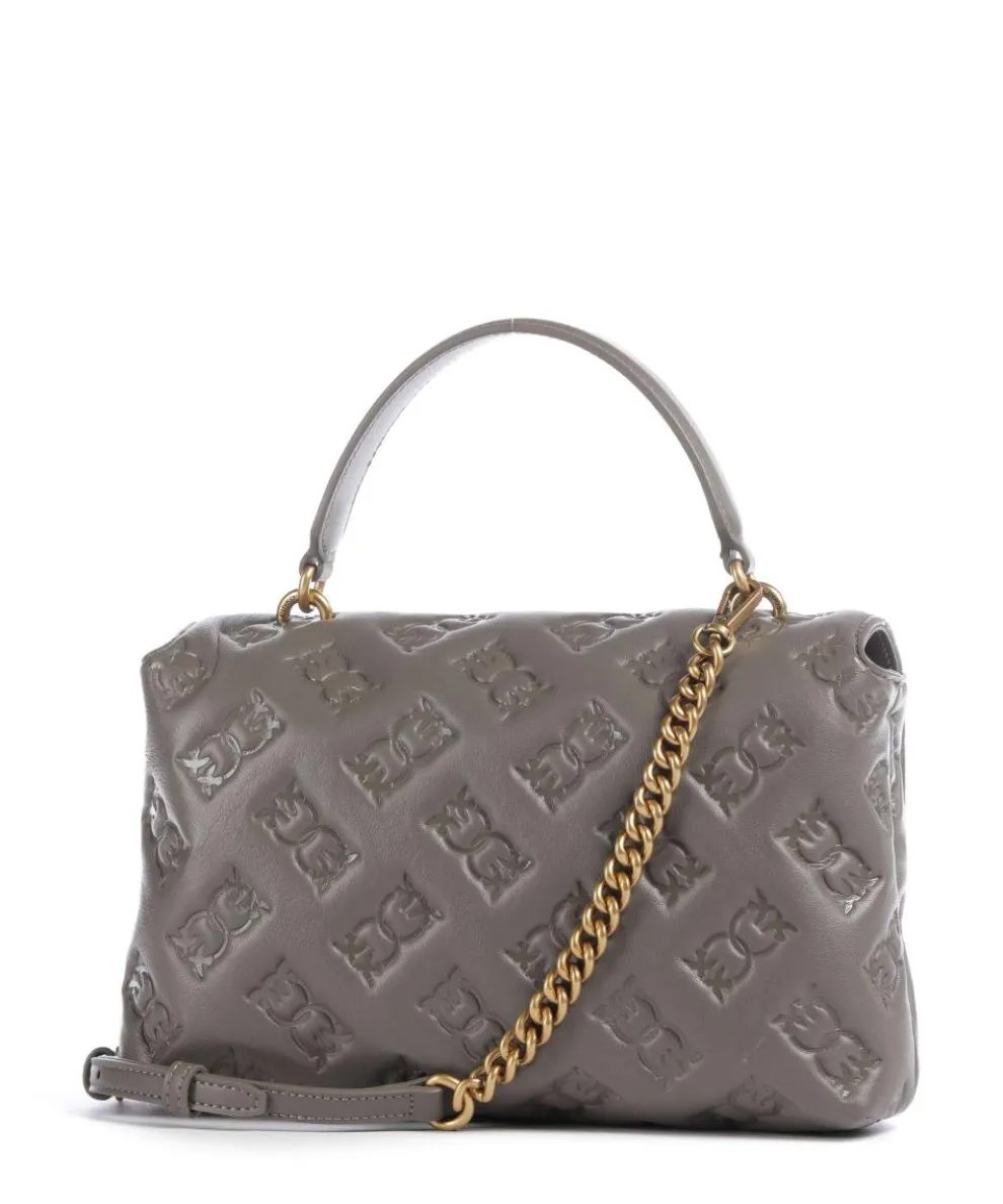 Love Lady Puff Classic Handbag embossed leather taupe