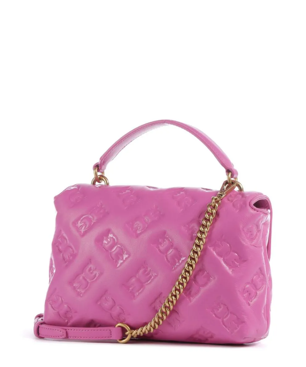 Love Lady Puff Mini Handbag embossed leather pink