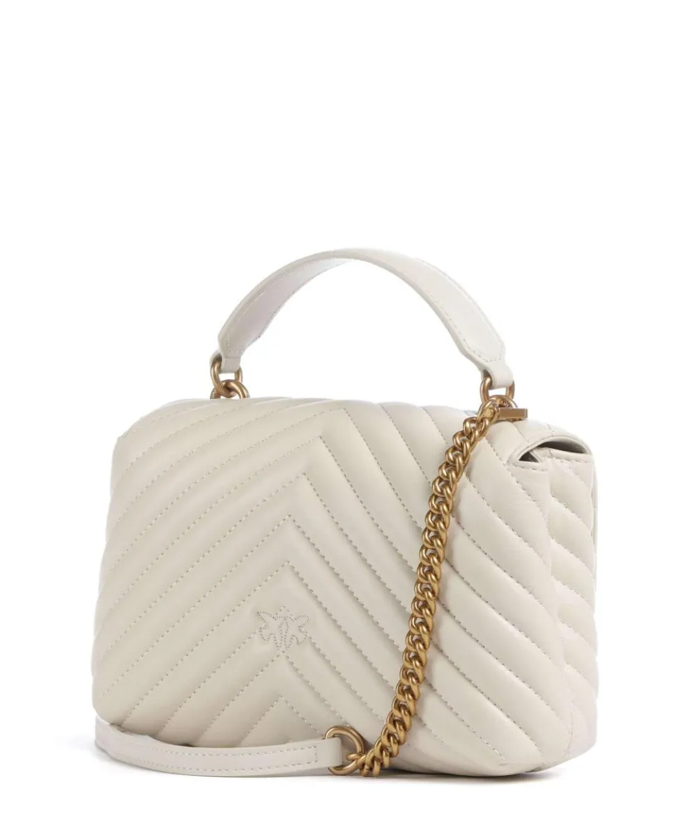 Love Lady Puff Mini Handbag sheepskin leather cream