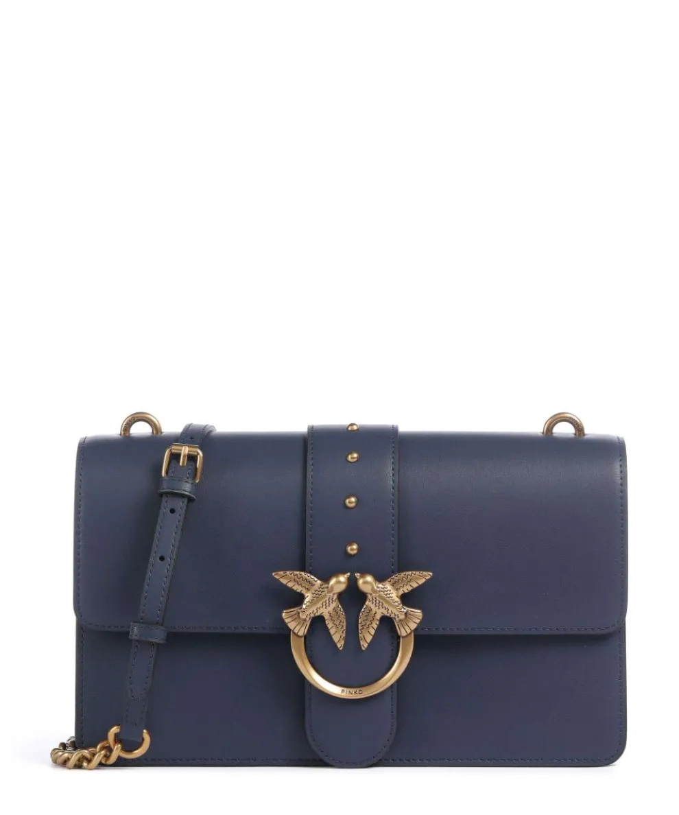 Love One Classic Crossbody bag softly grained calfskin dark blue