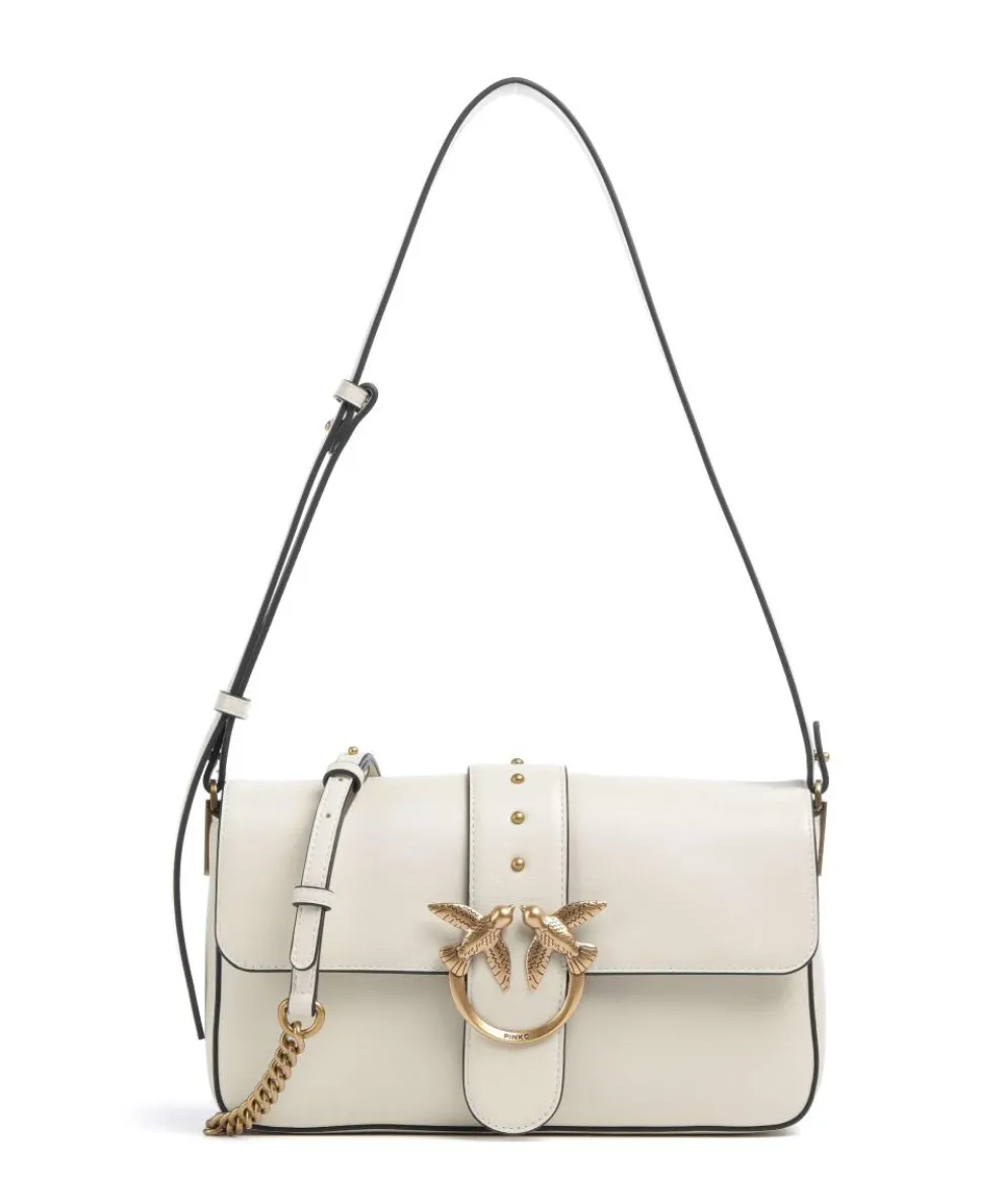 Love One Classic Slouchy Shoulder bag fine grain cow leather ivory