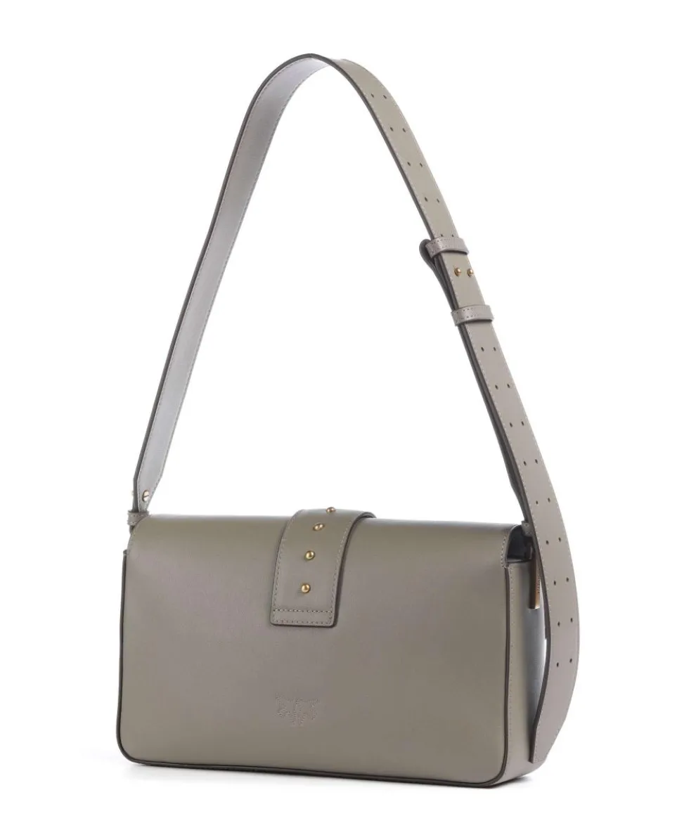 Love One Classic Slouchy Shoulder bag fine grain cow leather taupe