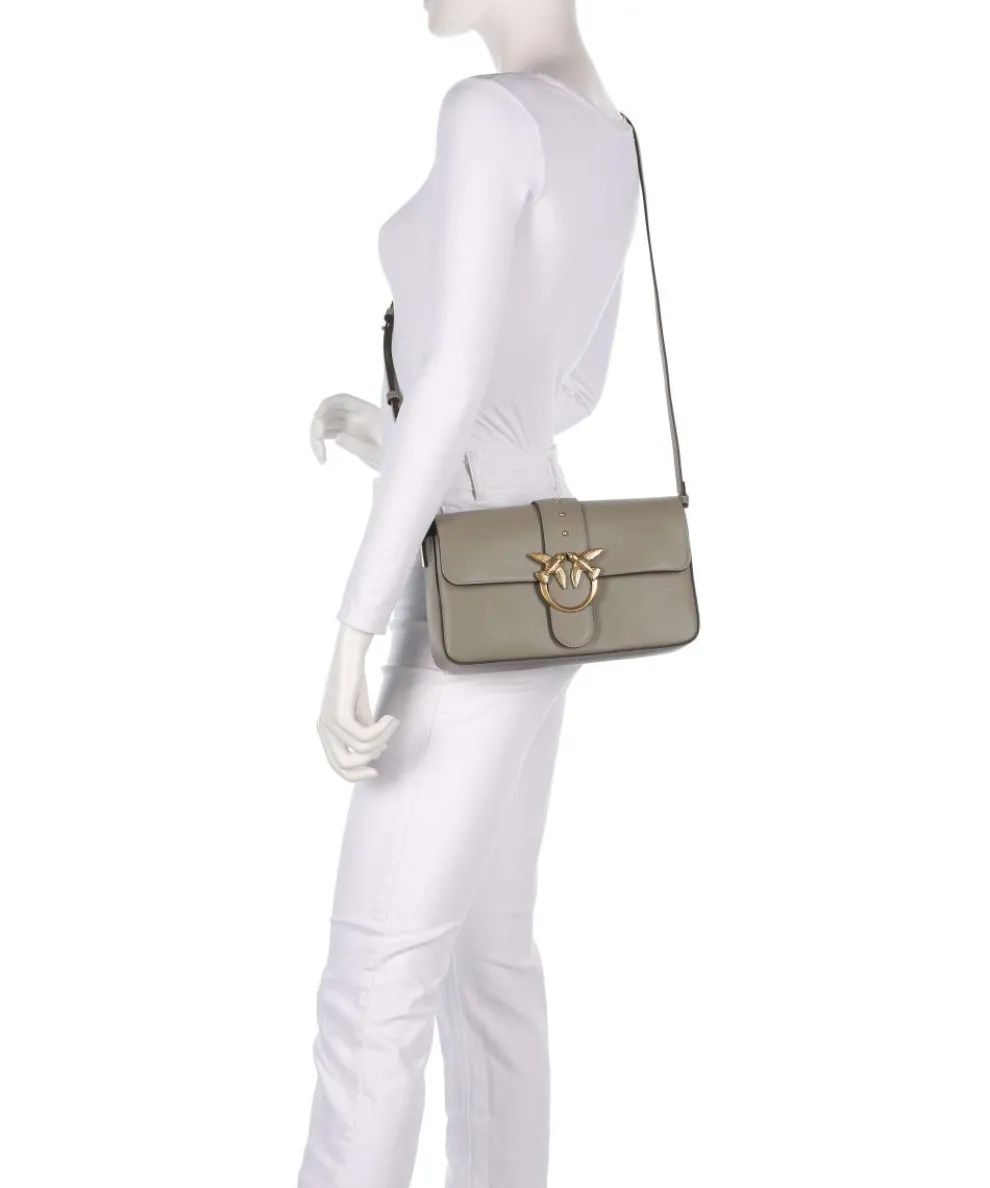 Love One Classic Slouchy Shoulder bag fine grain cow leather taupe