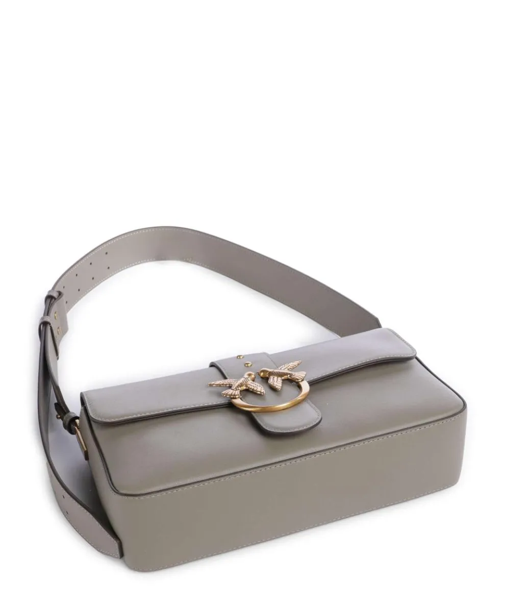 Love One Classic Slouchy Shoulder bag fine grain cow leather taupe