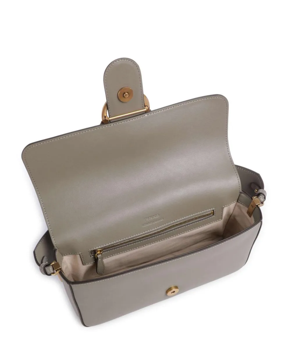 Love One Classic Slouchy Shoulder bag fine grain cow leather taupe