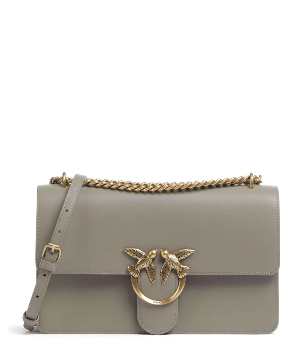 Love One Classic Shoulder bag fine grain cow leather taupe