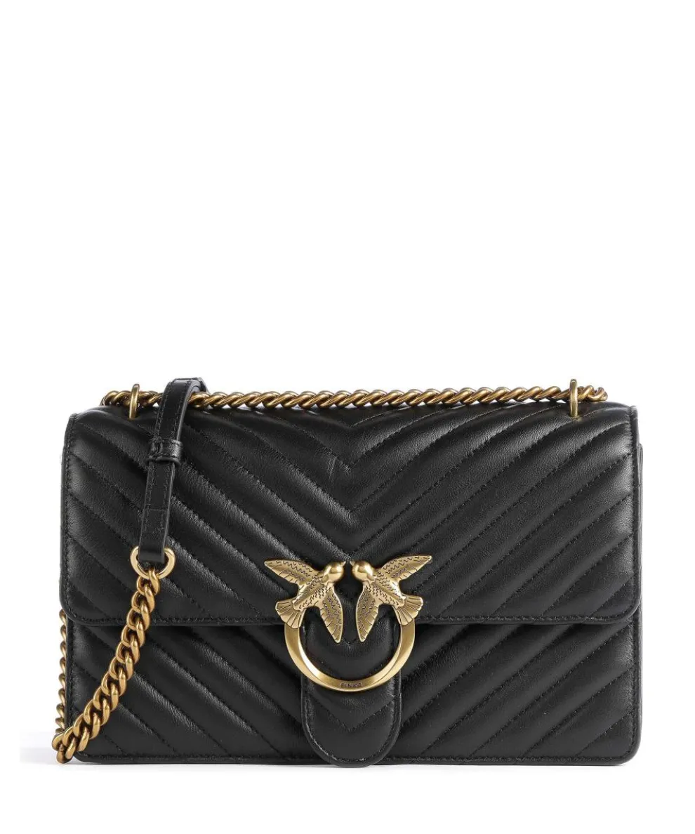 Love One Classic Shoulder bag sheepskin leather black