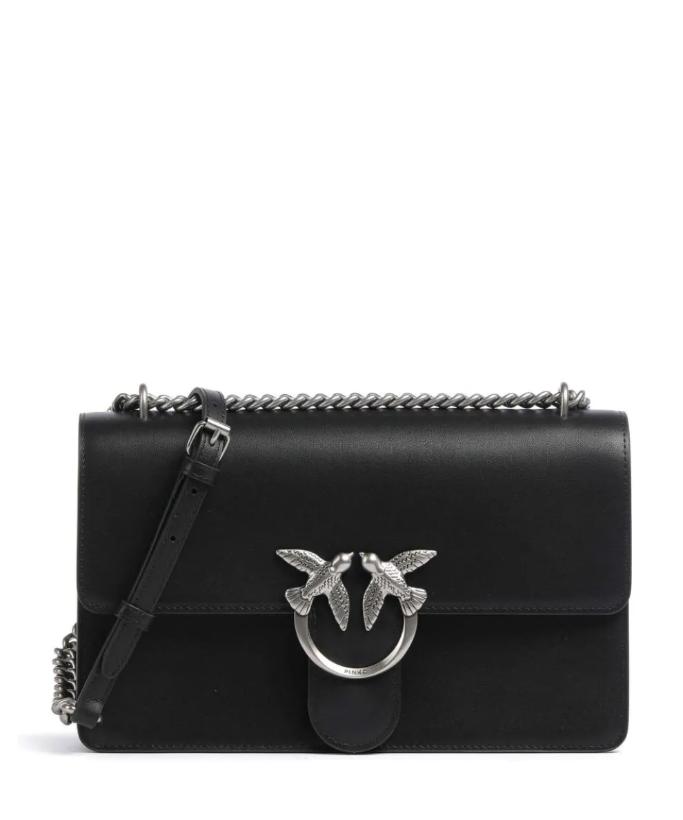 Love One Classic Shoulder bag fine grain cow leather black