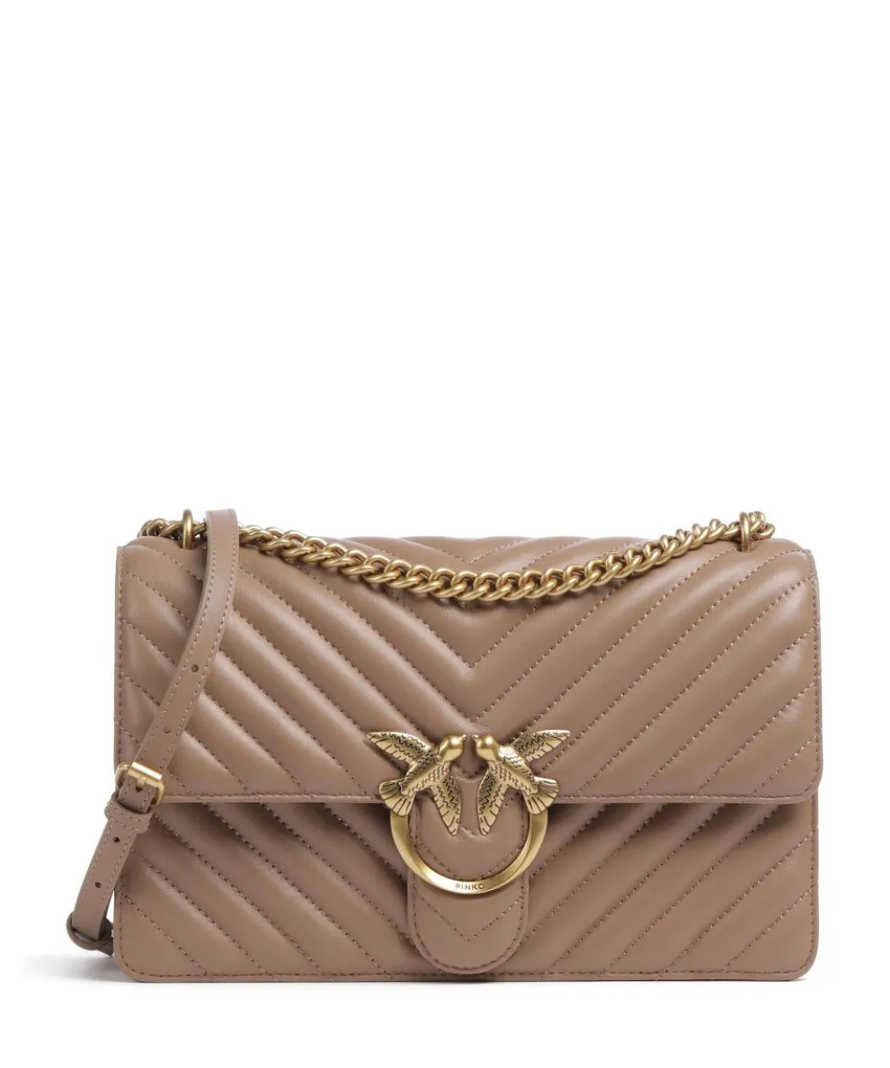 Love One Classic Shoulder bag sheepskin leather light brown