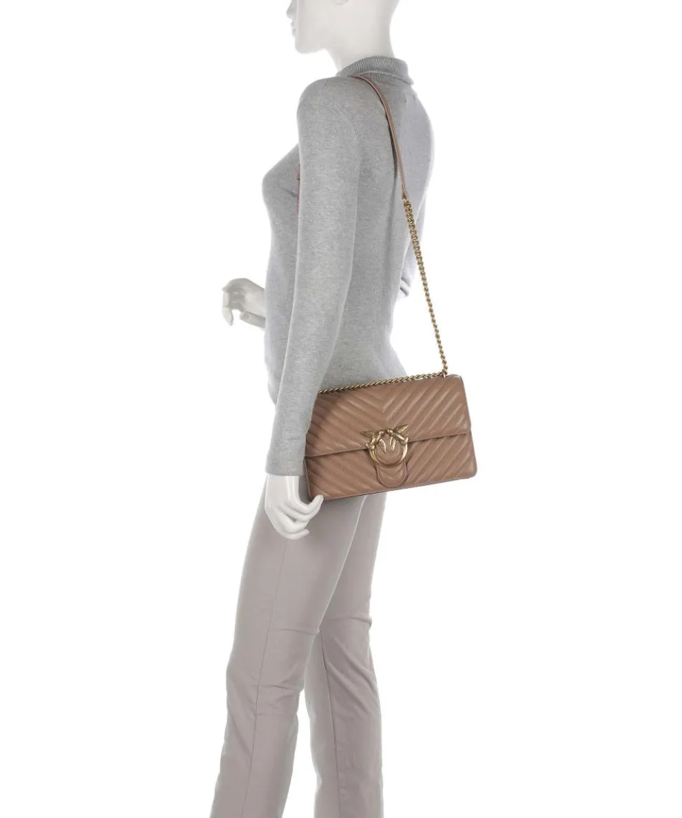 Love One Classic Shoulder bag sheepskin leather light brown