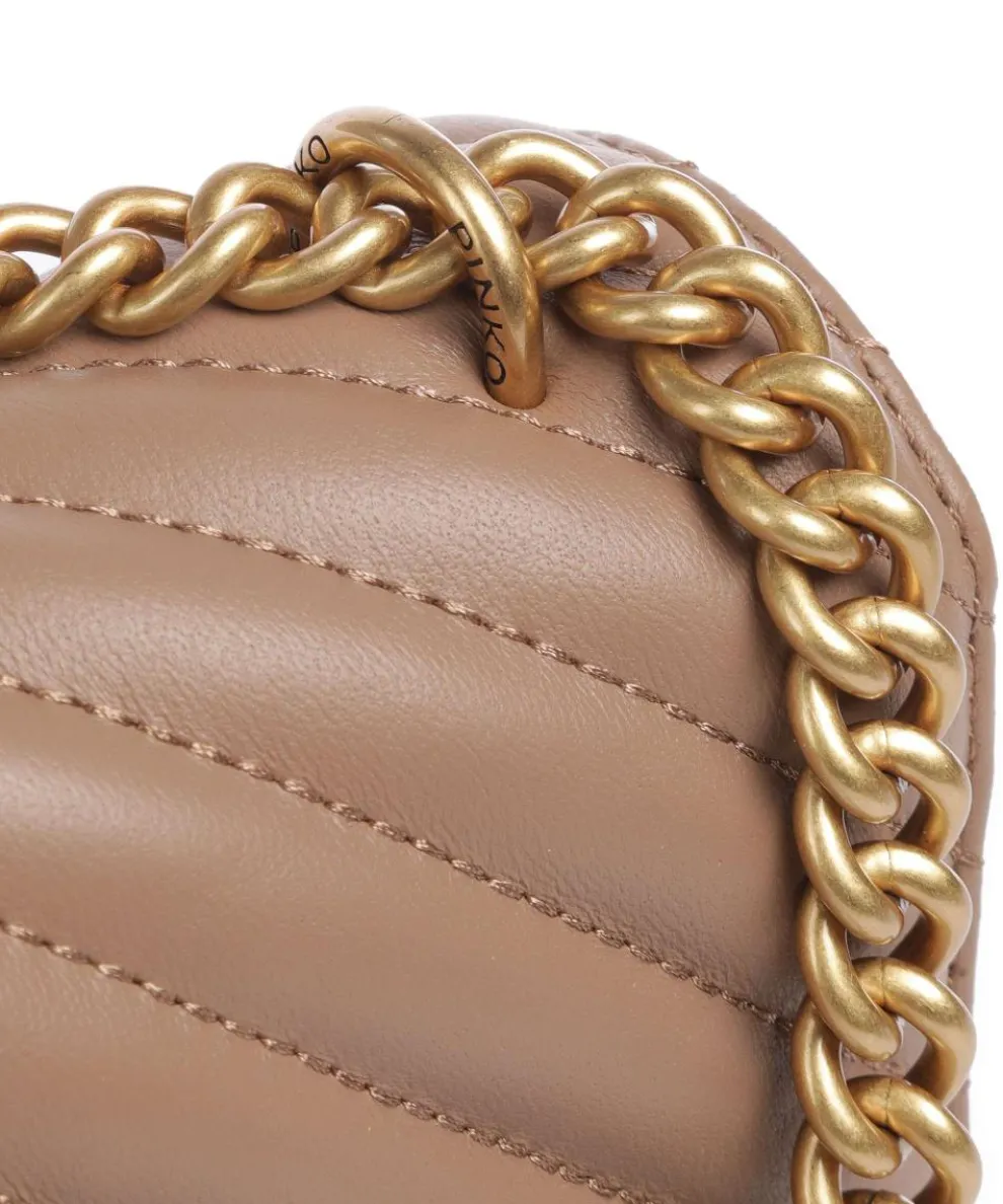 Love One Classic Shoulder bag sheepskin leather light brown