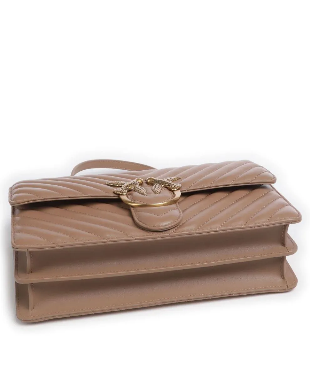 Love One Classic Shoulder bag sheepskin leather light brown