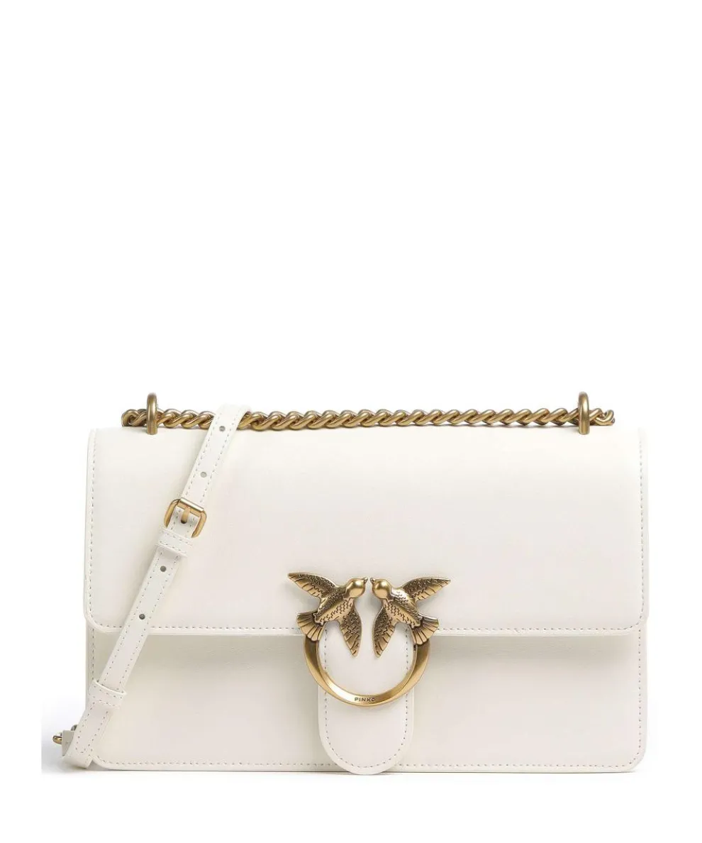 Love One Classic Shoulder bag fine grain cow leather ivory