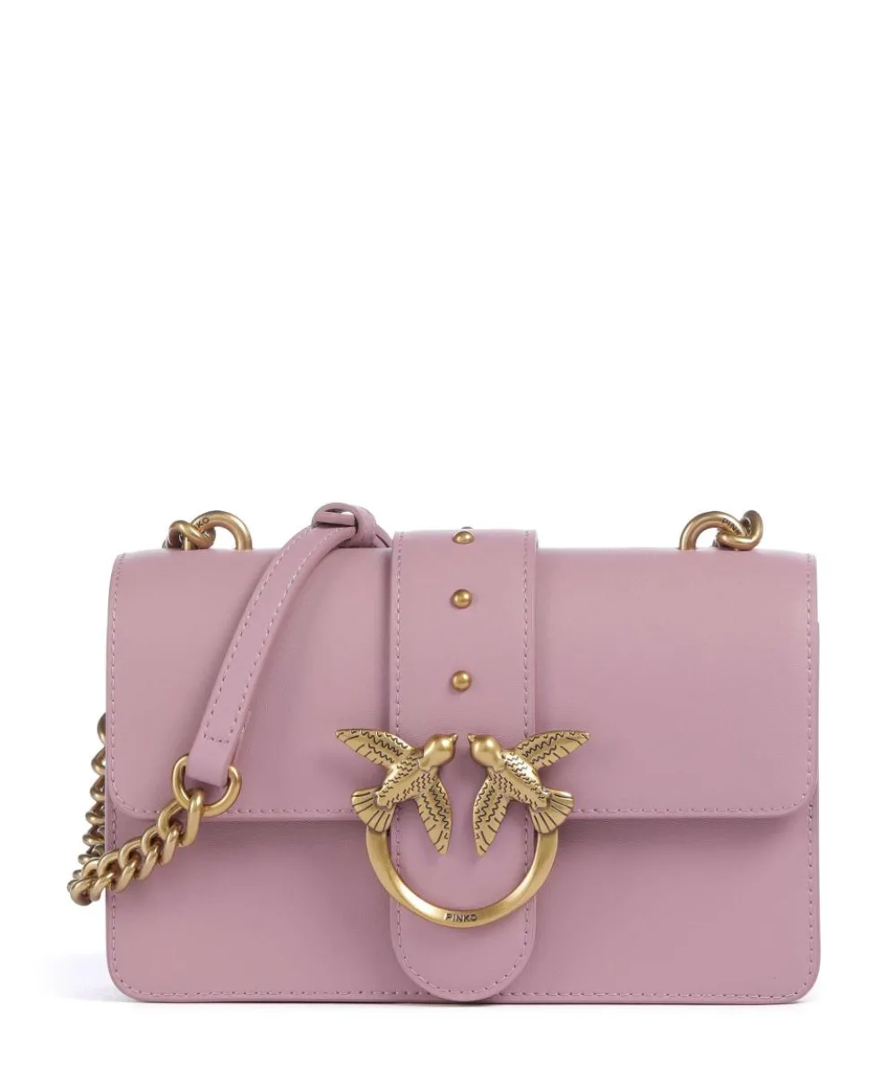 Love One Mini Crossbody bag softly grained calfskin violet