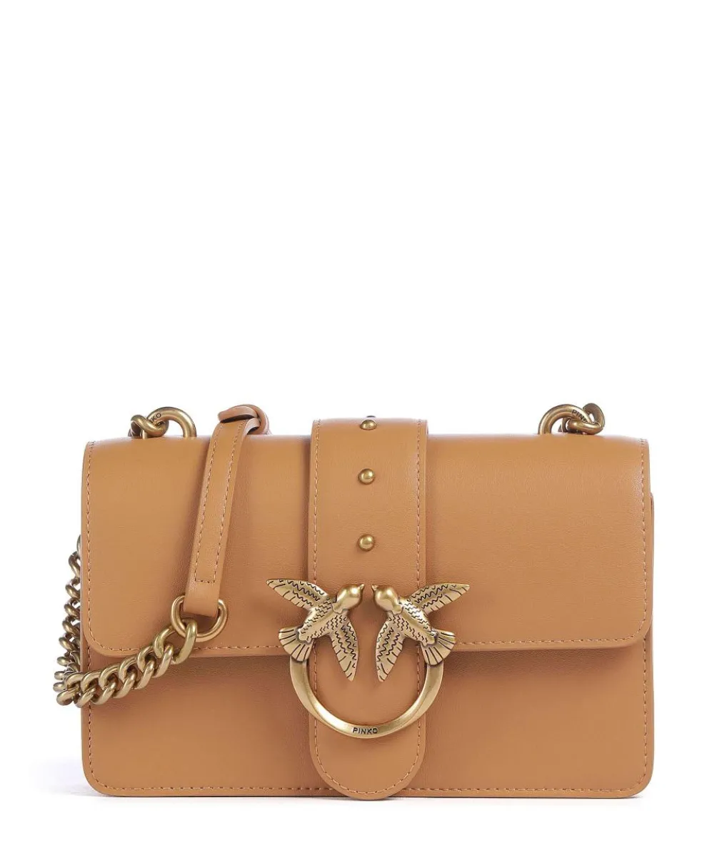 Love One Mini Crossbody bag softly grained calfskin light brown