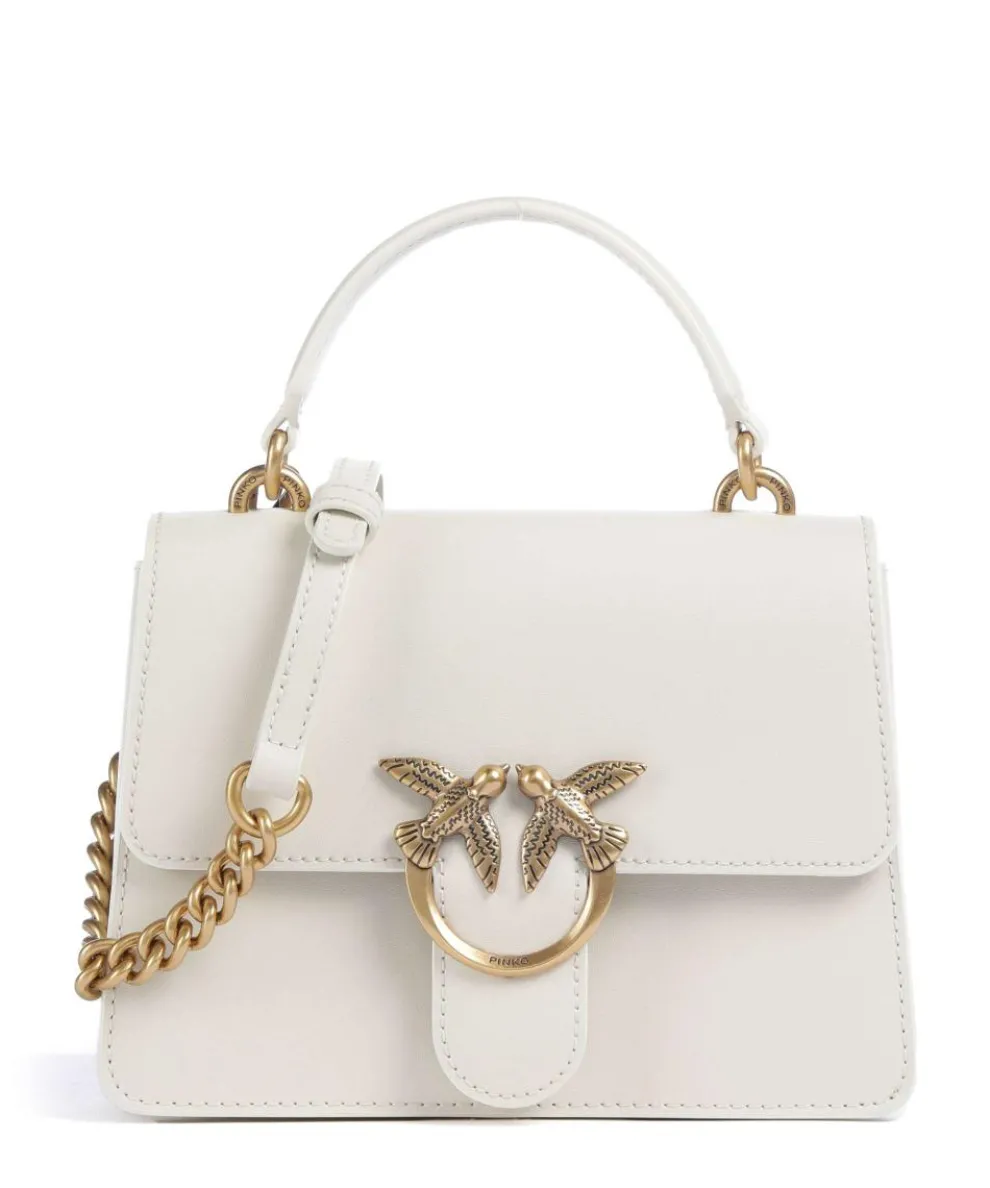 Love One Mini Crossbody bag fine grain cow leather ivory