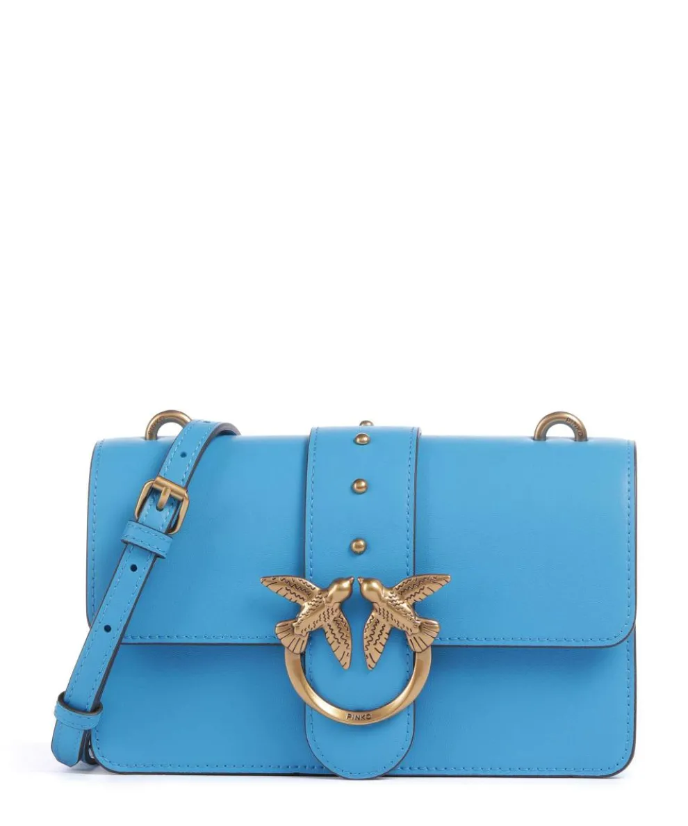 Love One Mini Crossbody bag softly grained calfskin blue
