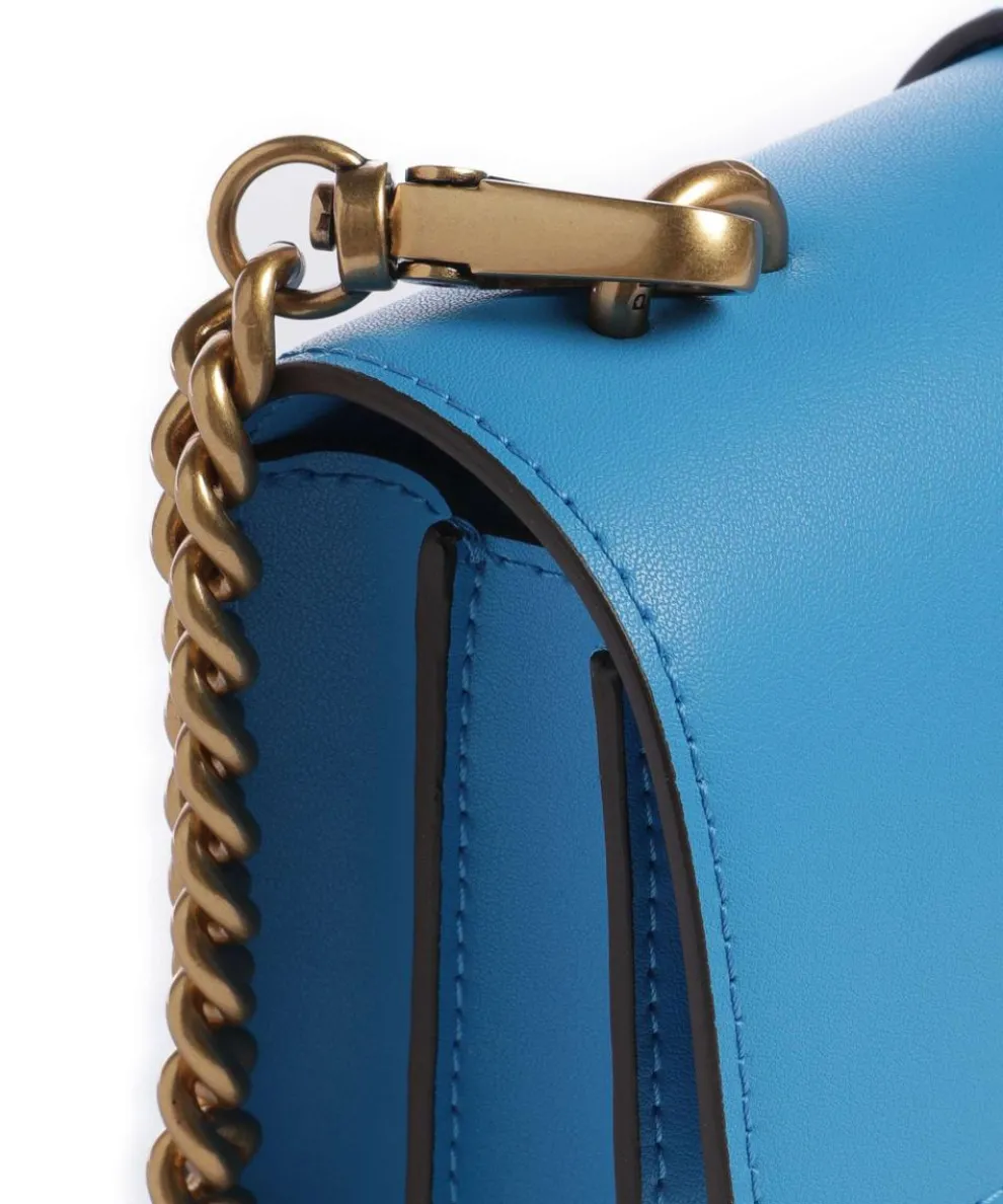 Love One Mini Crossbody bag softly grained calfskin blue