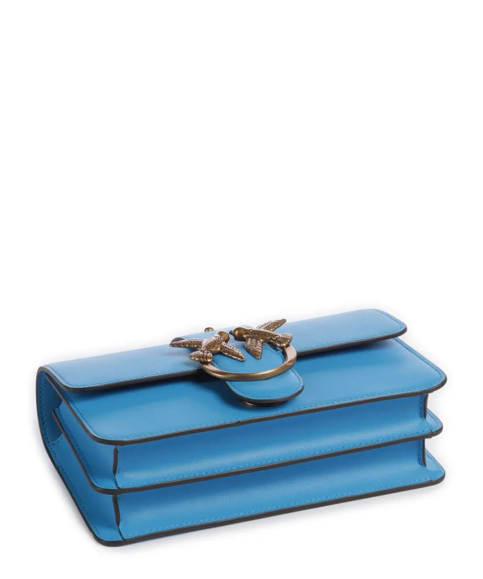 Love One Mini Crossbody bag softly grained calfskin blue