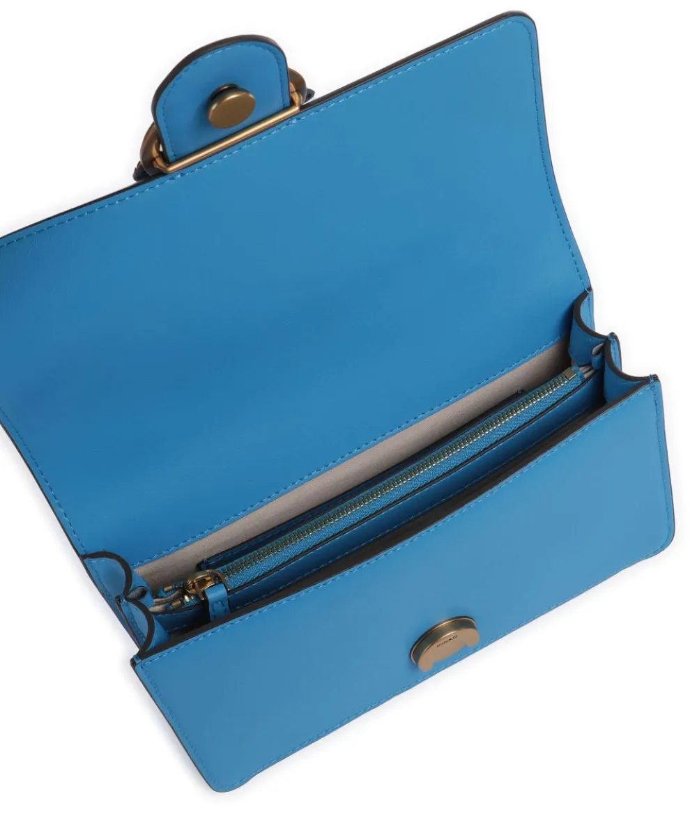 Love One Mini Crossbody bag softly grained calfskin blue