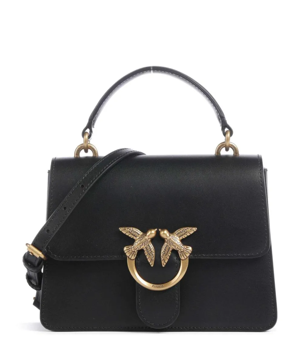 Love One Mini Crossbody bag fine grain cow leather black