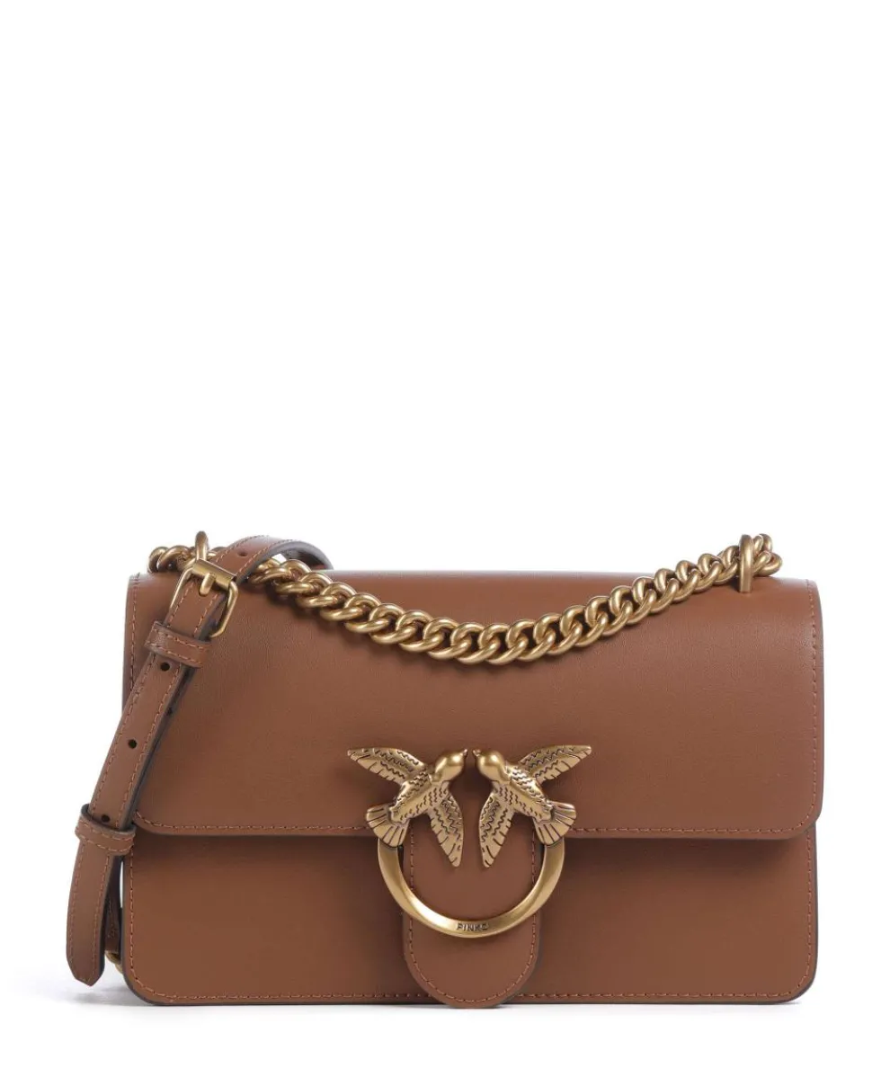 Love One Mini Shoulder bag fine grain cow leather brown