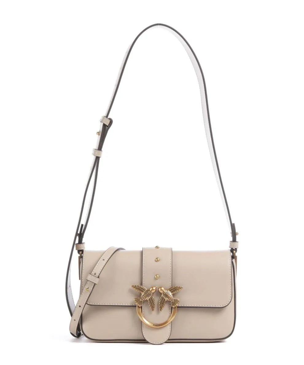 Love One Mini Slouchy Shoulder bag softly grained calfskin beige