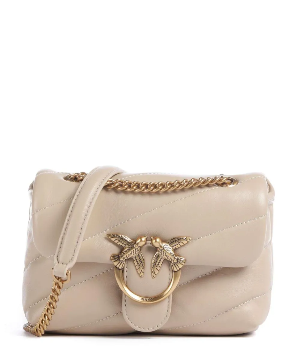 Love Puff Baby Shoulder bag sheepskin leather beige