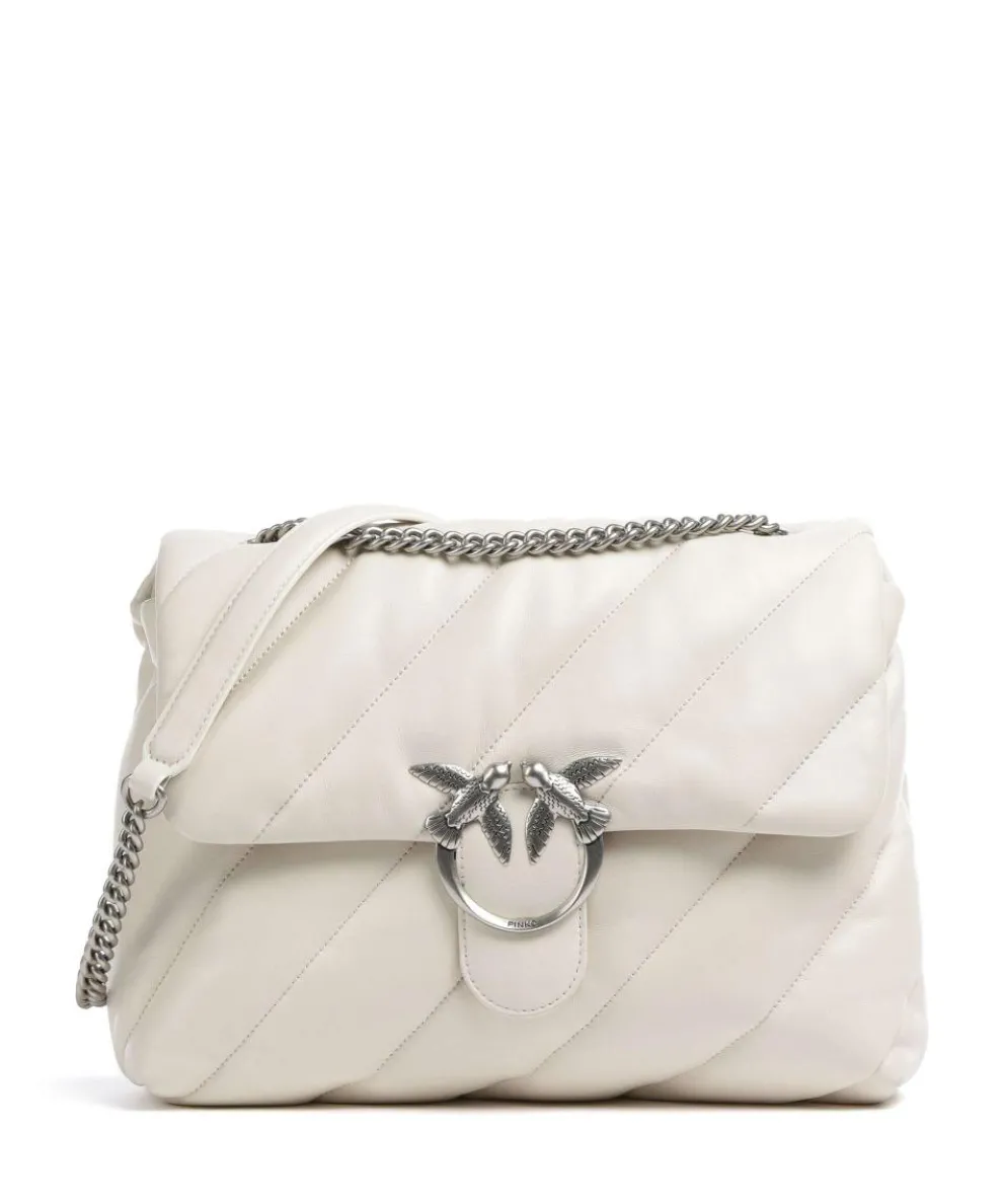 Love Puff Big Shoulder bag sheepskin leather ivory