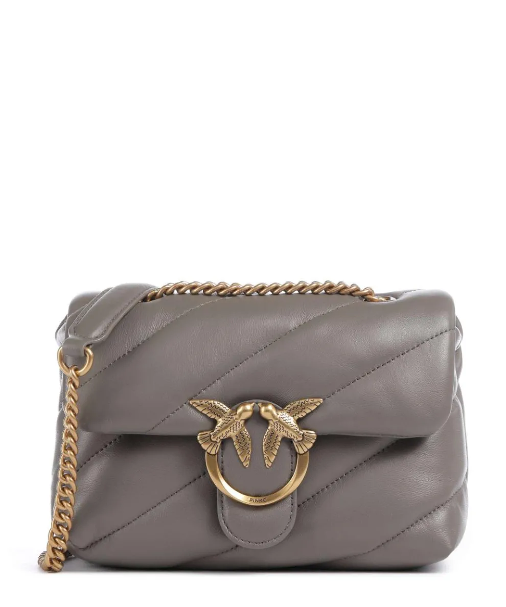 Love Puff Mini Shoulder bag sheepskin leather taupe