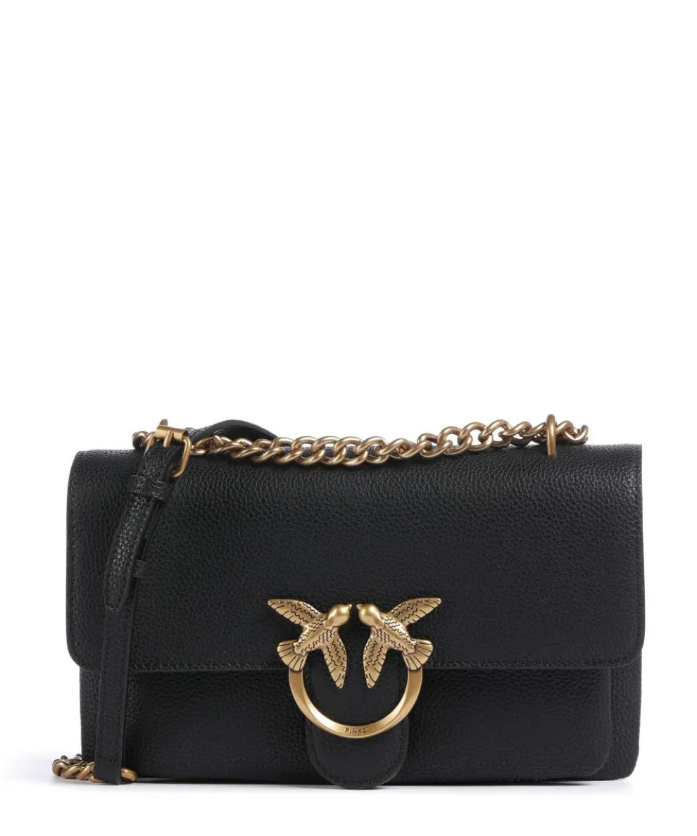 Love Soft Mini Shoulder bag grained leather black