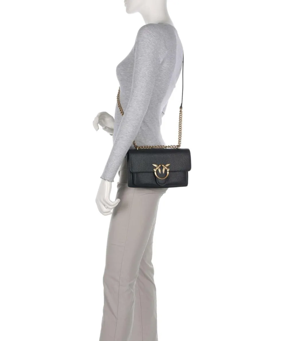 Love Soft Mini Shoulder bag grained leather black