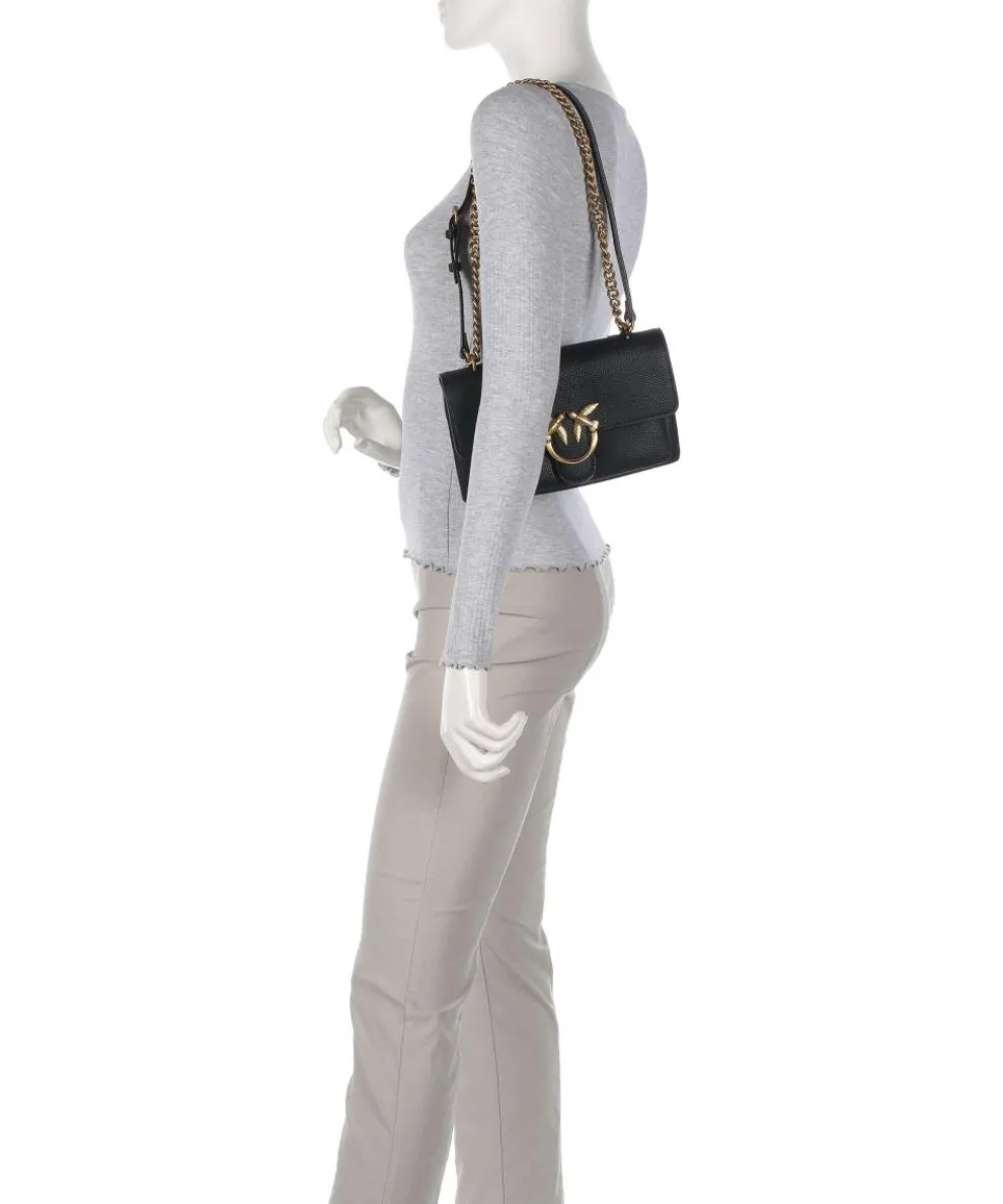 Love Soft Mini Shoulder bag grained leather black