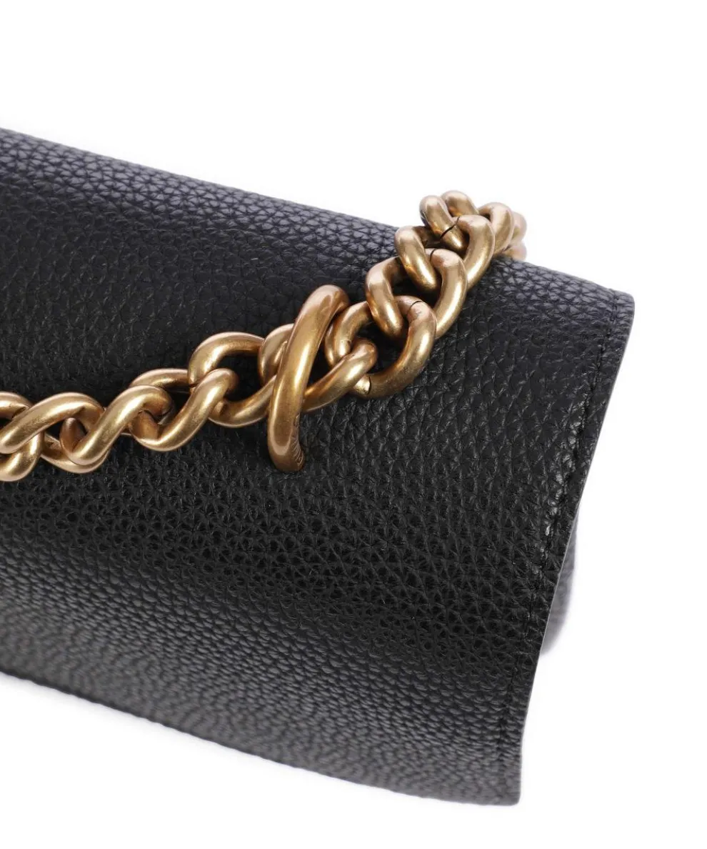 Love Soft Mini Shoulder bag grained leather black