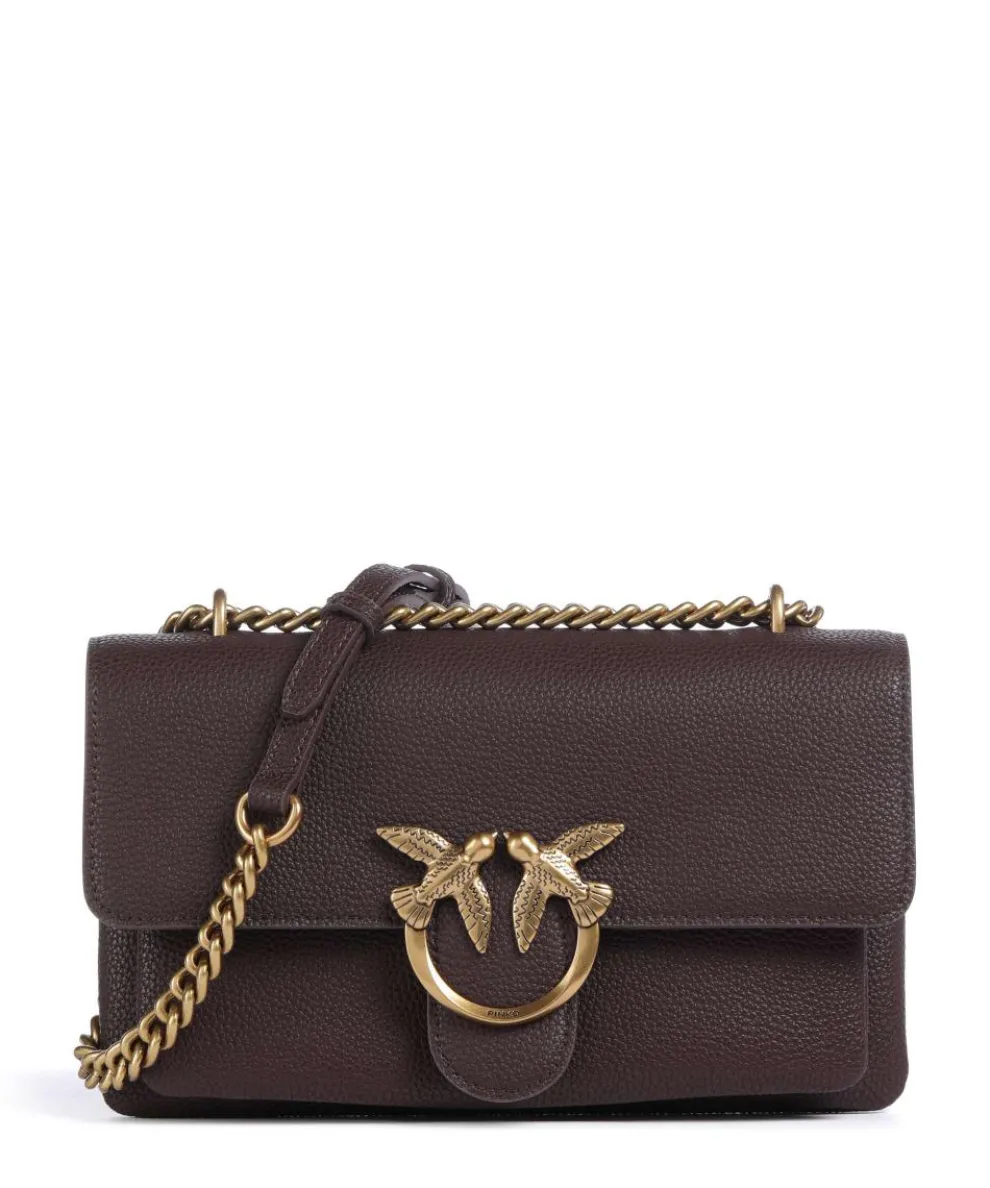 Love Soft Mini Shoulder bag grained leather wine