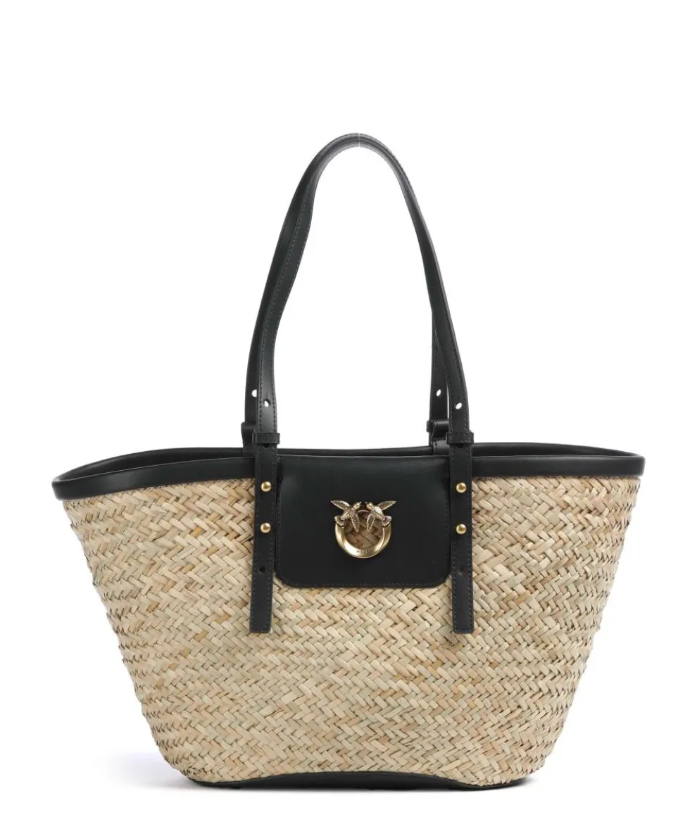Love Summer Tote bag bast beige/black