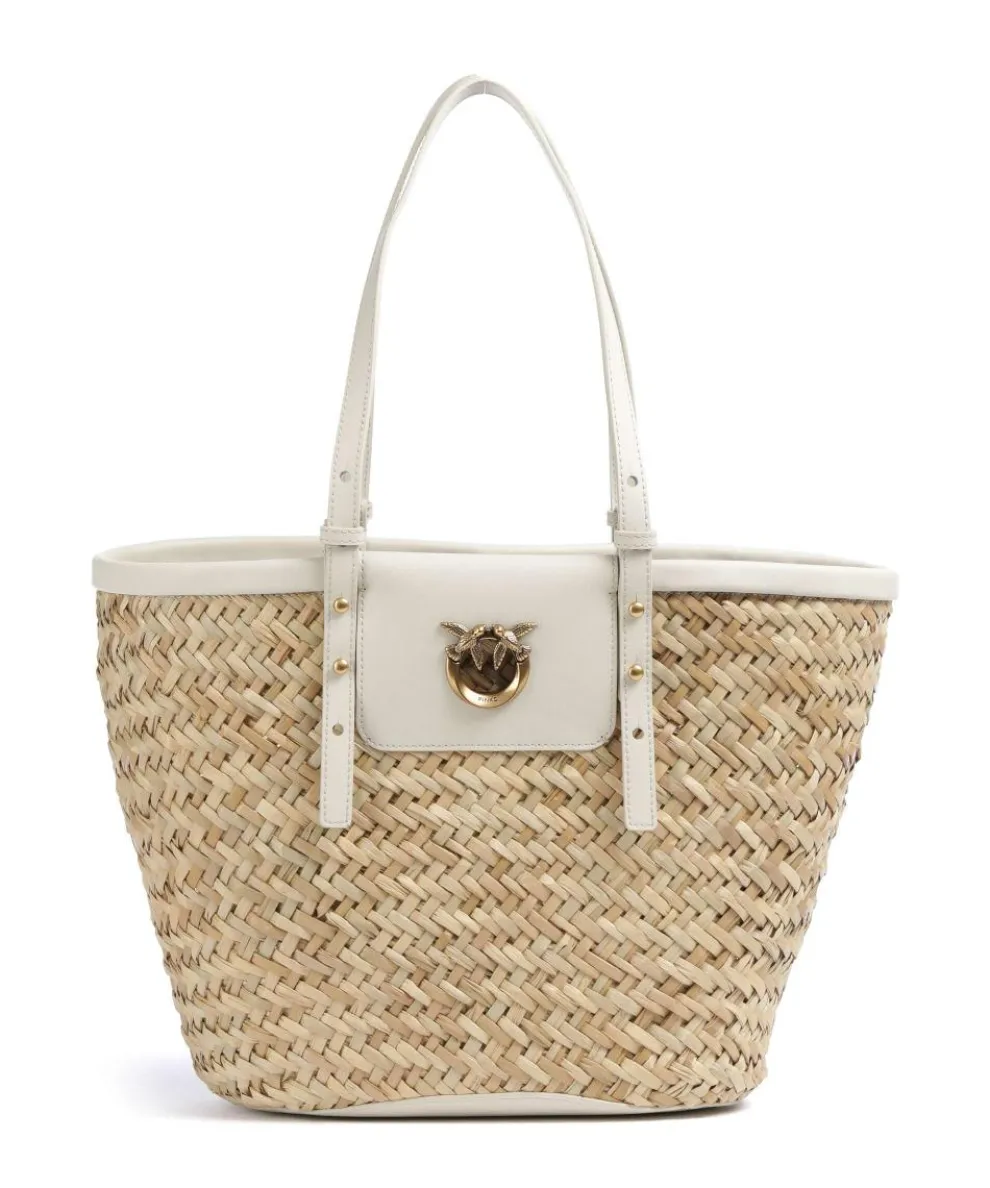 Love Summer Tote bag bast beige/white