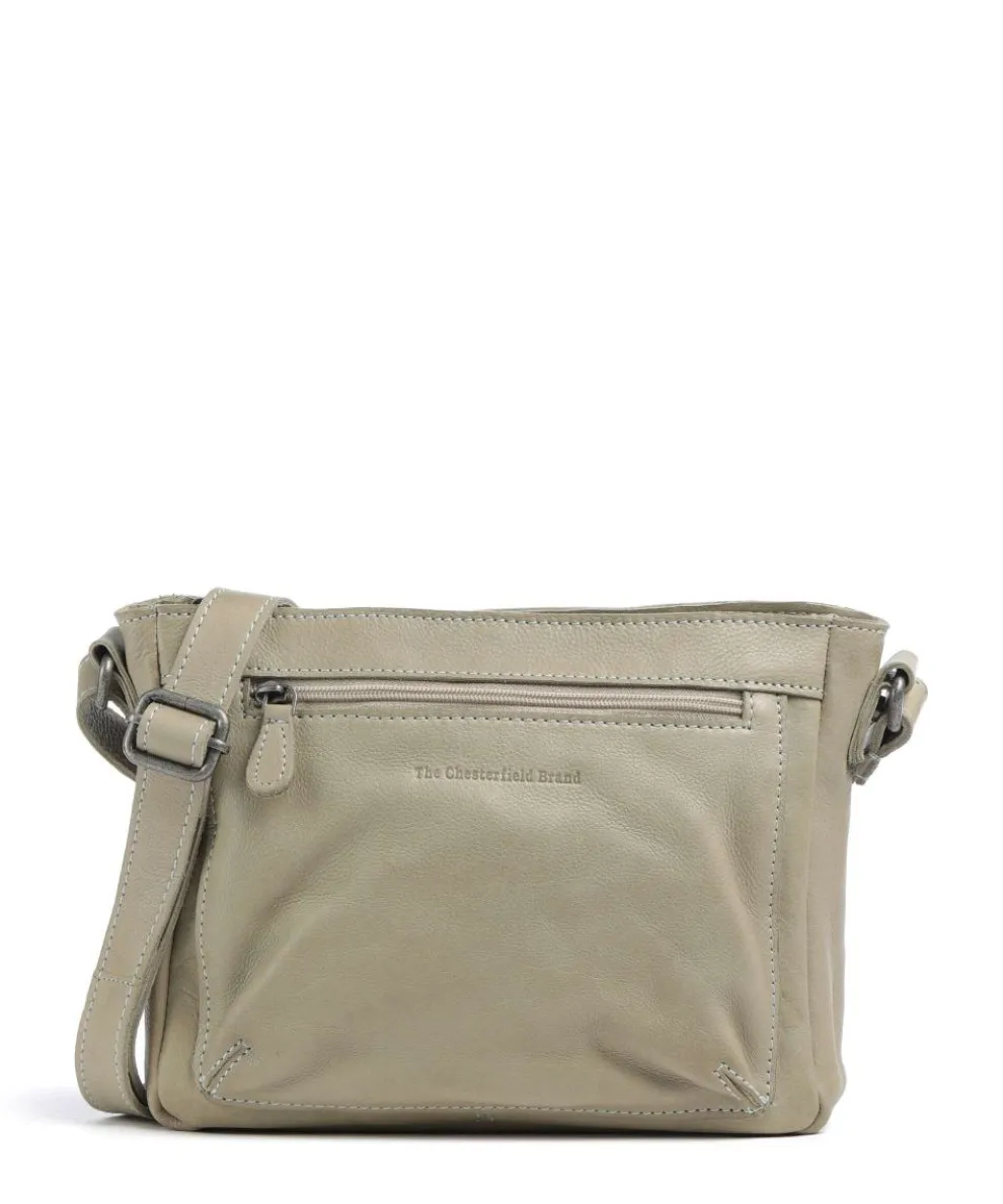 Washed Waxed Cow Aston Crossbody bag grained cow leather beige