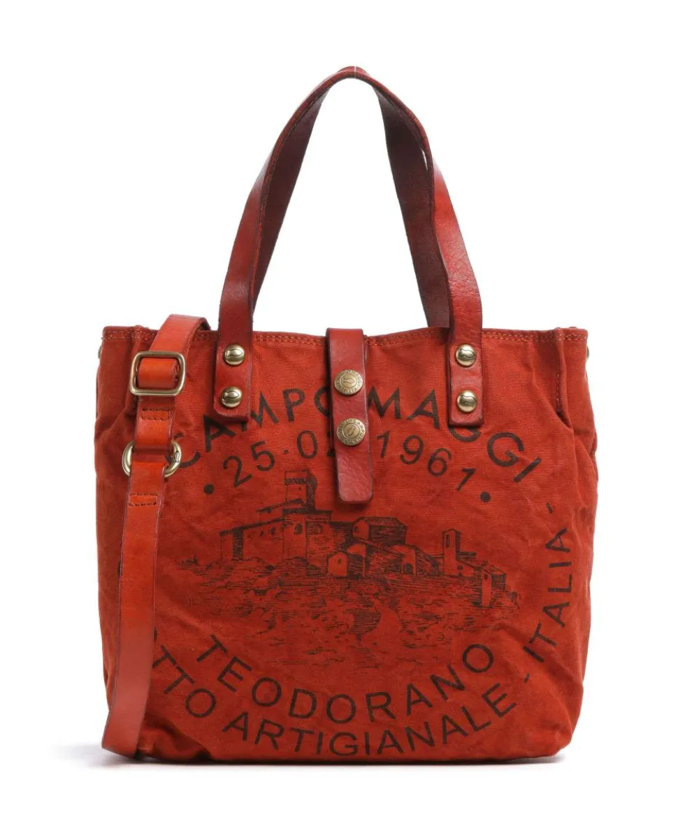 Handbag canvas orange