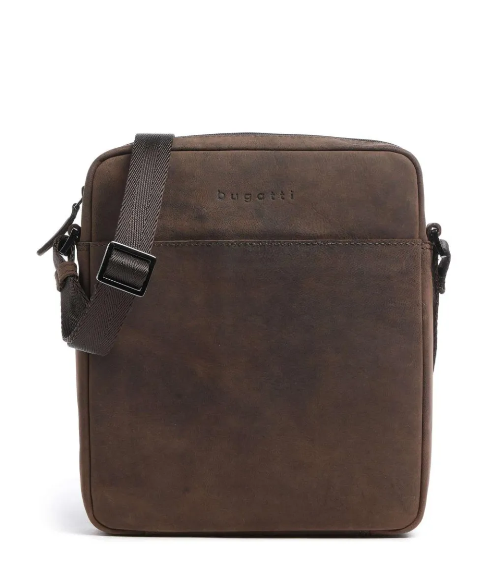 Luca Crossbody bag goatskin leather brown